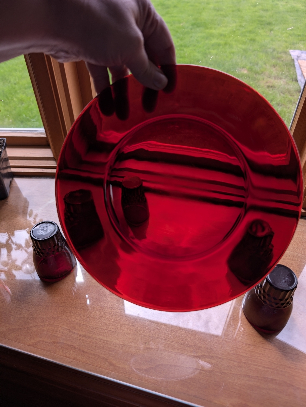 Vtg Anchor Hocking Royal Ruby Windsor Tumblers & Coronation Creamer Set - 7pc - Picture 11 of 17